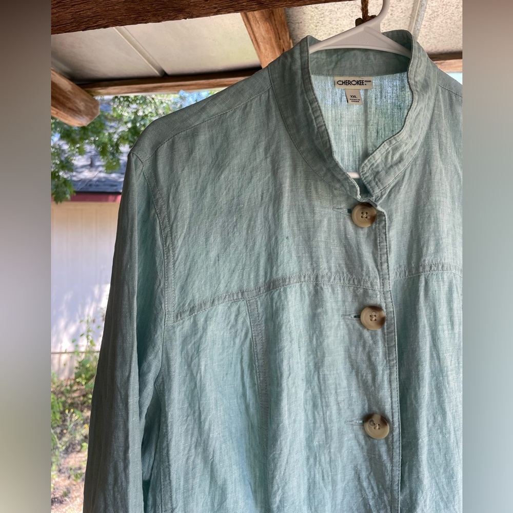 100% Linen Jacket - Picture 3 of 11
